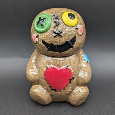 Fujima Voodoo Doll Ceramic Stash Jar | 4.5